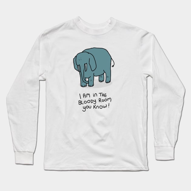 Grumpy Elephant Long Sleeve T-Shirt by grumpyanimals